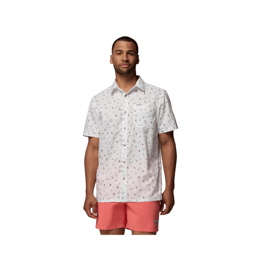 COLUMBIA SUPER SLACK TIDE CAMP SHIRT WHITE FORLIFE