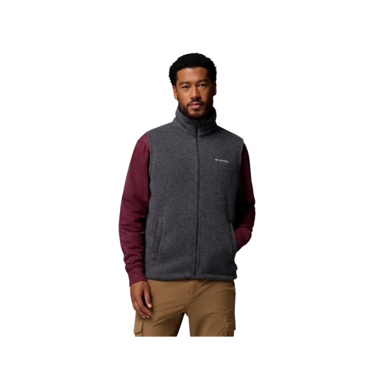 COLUMBIA TIMBER CREST MTR FLEECE VEST CHARCOAL HEATHER