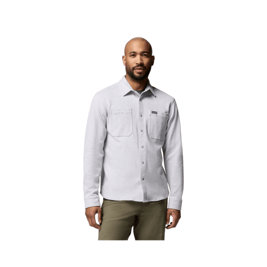 COLUMBIA TWILL RIVER LS KNIT SHIRT COLUMBIA GREY