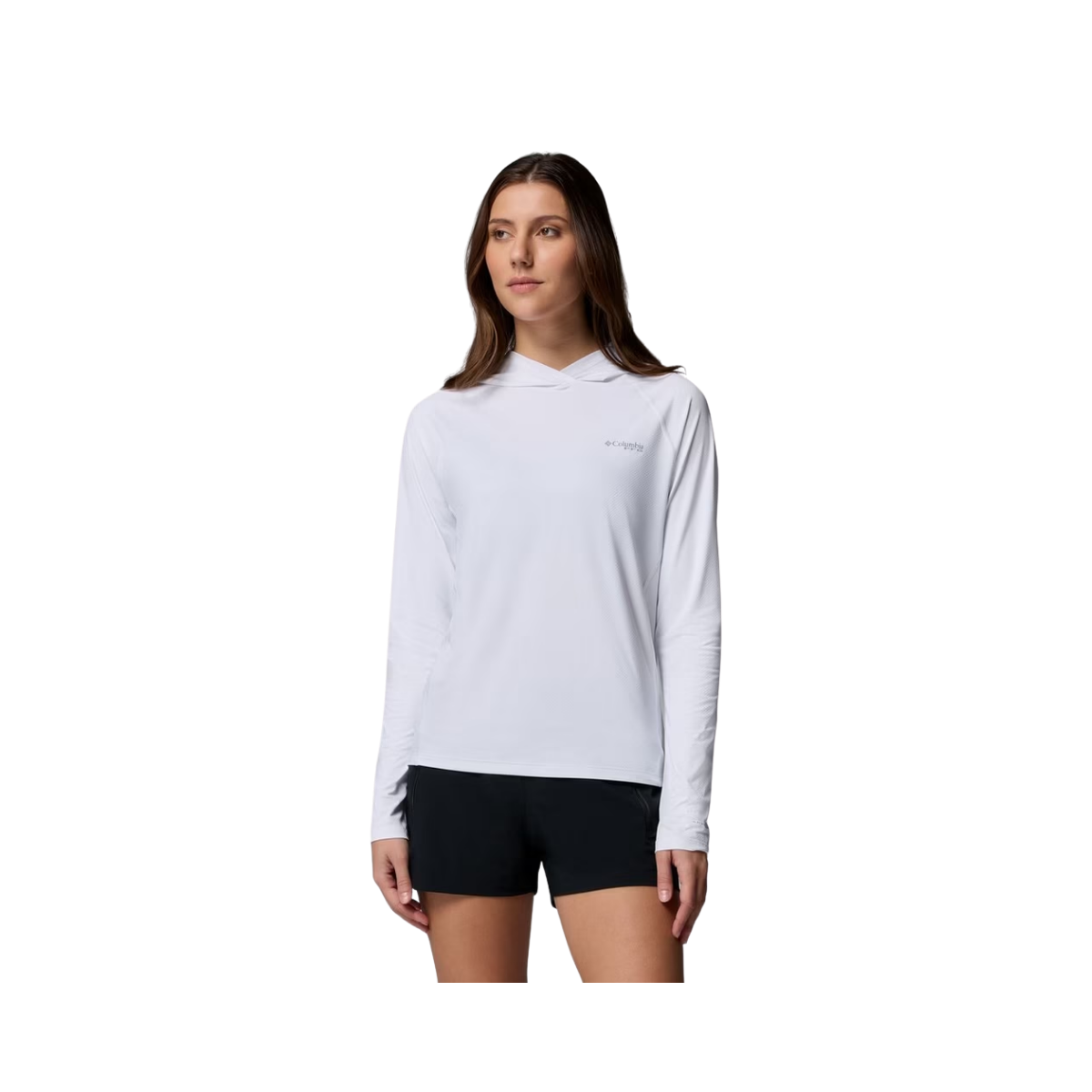 COLUMBIA W PFG SOLAR STREAM II HOODIE WHITE