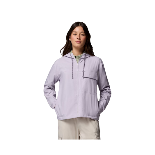 COLUMBIA W SKIEN VALLEY HOODED LS SHIRT LAVANDER PEARL