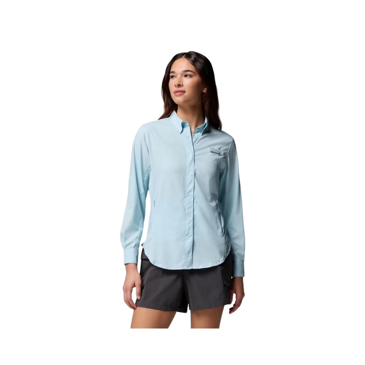 COLUMBIA W TAMIAMI II LS SHIRT MARINE LIGHT