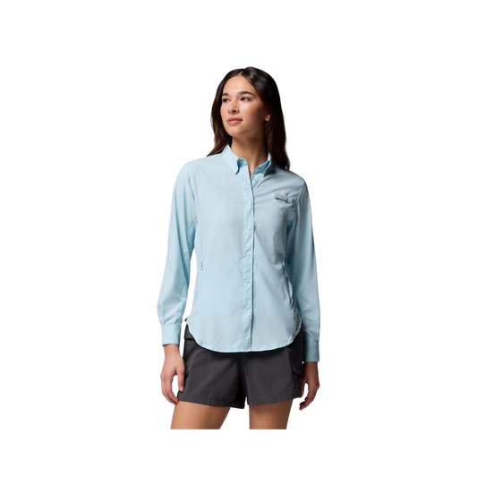 COLUMBIA W TAMIAMI II LS SHIRT MARINE LIGHT