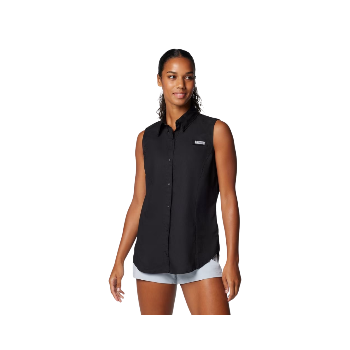 COLUMBIA W TAMIAMI SLEEVELESS SHIRT BLACK
