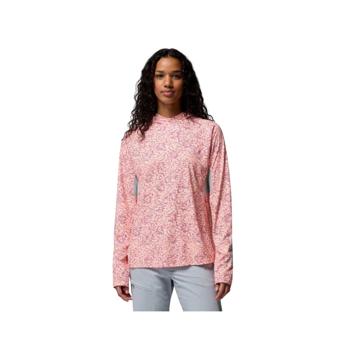 COLUMBIA W TIDAL DEFLECTOR ZERO HOODIE TIKI PINK FLORAKAT
