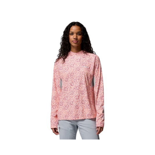COLUMBIA W TIDAL DEFLECTOR ZERO HOODIE TIKI PINK FLORAKAT