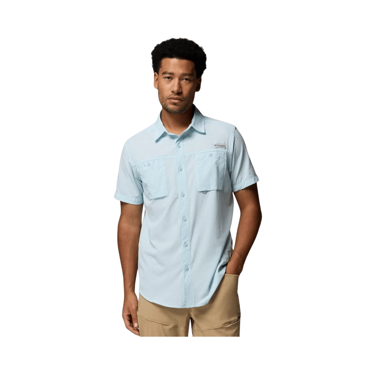 COLUMBIA WILD CAST VENT SS SHIRT SHARK