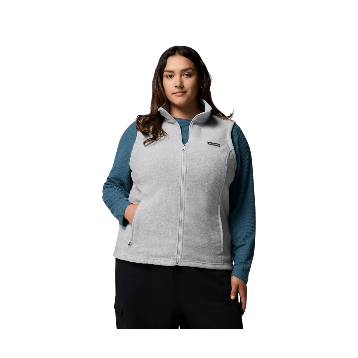 COLUMBIA W BENTON SPRINGS VEST EXT CIRRUS GREY