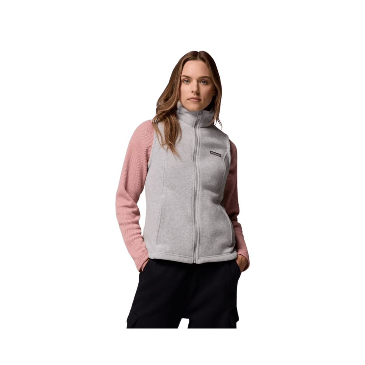 COLUMBIA W BENTON SPRINGS VEST REG CIRRUS GREY