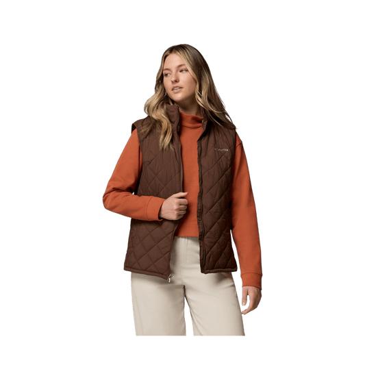 COLUMBIA W COZY SUMMIT LINED VEST TOBACCO