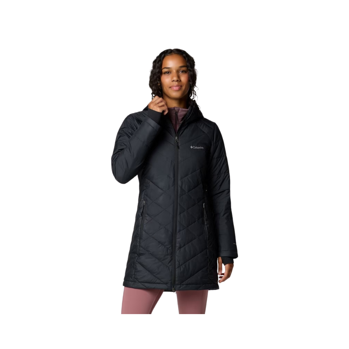 COLUMBIA W HEAVENLY JKT EXT BLACK