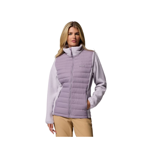 COLUMBIA WOMENS JUNIPER PEAK HYBRID JACKET SHALE PURPLE