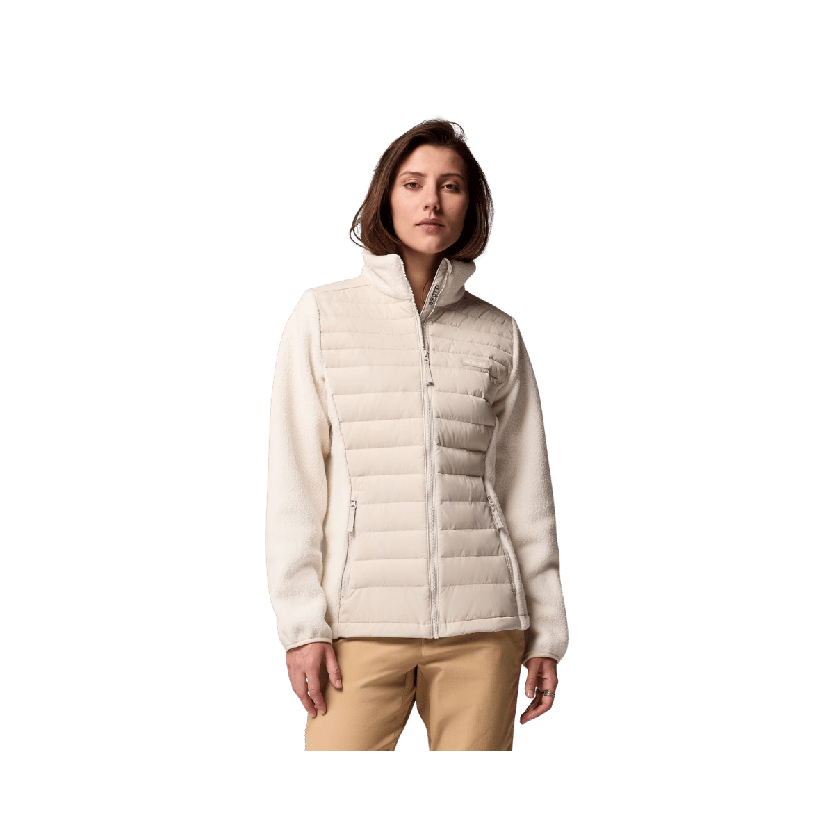 COLUMBIA WOMENS JUNIPER PEAK HYBRID JKT DARK STONE