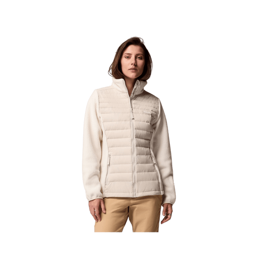COLUMBIA WOMENS JUNIPER PEAK HYBRID JKT DARK STONE