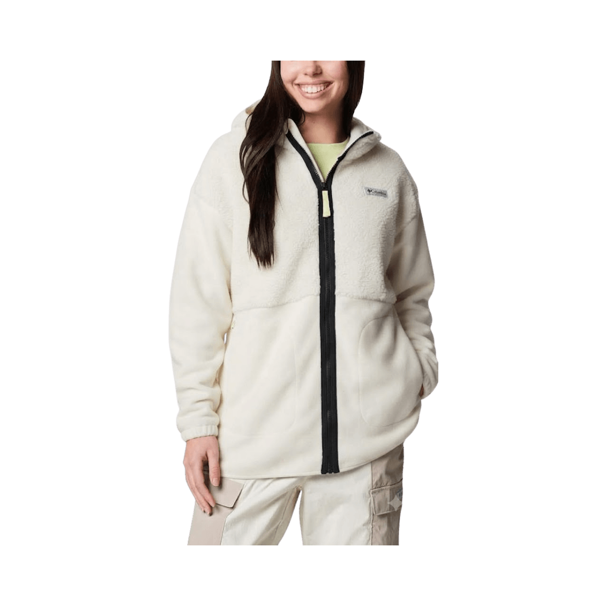 COLUMBIA W PFG OPEN WATER FLEECE JKT SEA SALT