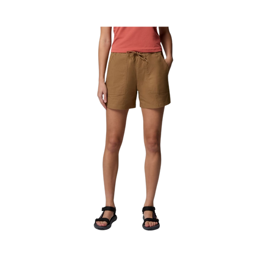COLUMBIA WOMENS ROC RIPSTOP SHORT 5" DELTA
