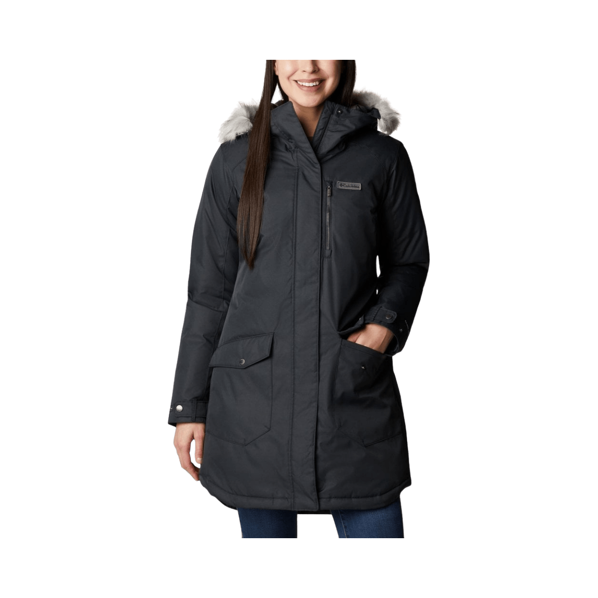 COLUMBIA W SUTTLE MNTN LONG INS JKT EXT BLACK