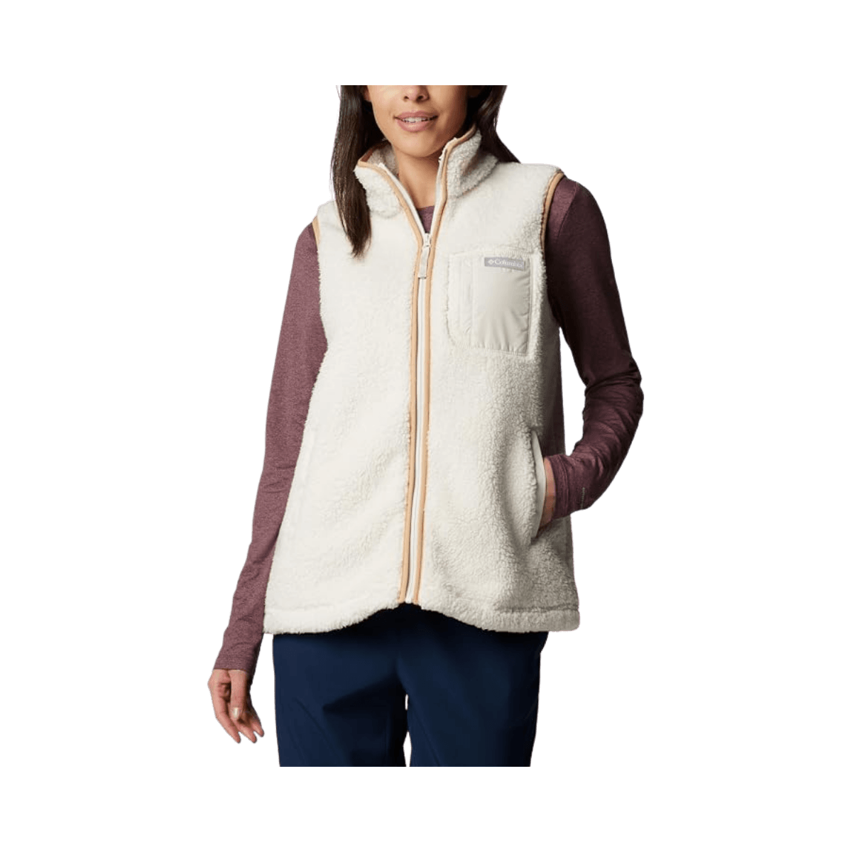 COLUMBIA W WEST BEND VEST II CHALK