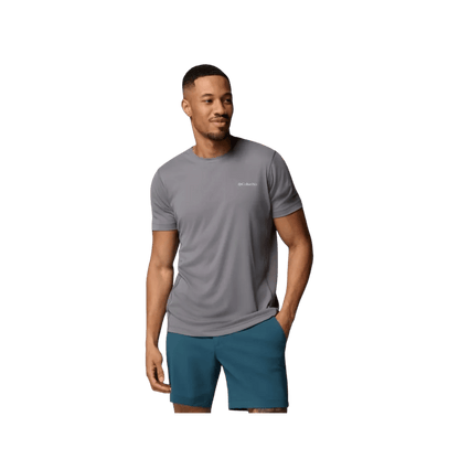 COLUMBIA ZERO RULES LIGHT SS CREW MENS CITY GREY