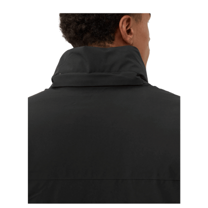COLUMBIA MEN'S ARROW TRAIL JACKET - BLACK - CLOSE-UP BACK VIEW