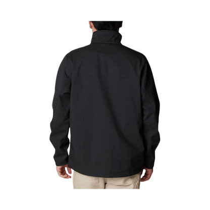 COLUMBIA CRUISER VALLEY SOFTSHELL JACKET - BLACK - BACK VIEW