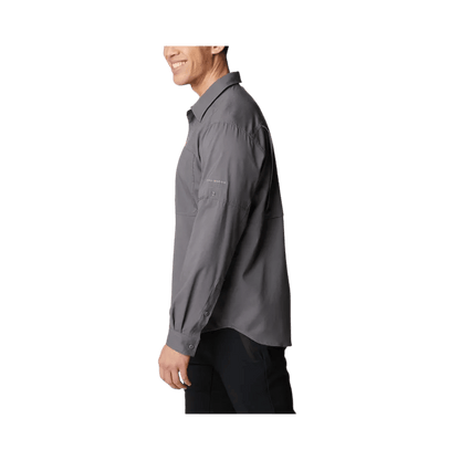 COLUMBIA SILVER RIDGE UTILITY LITE LONGSLEEVE - CITY GREY - SIDE VIEW