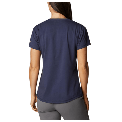 COLUMBIA SUN TREK SHORT SLEEVE T-SHIRT W/ UPF 50 - NOCTURNAL - BACK VIEW