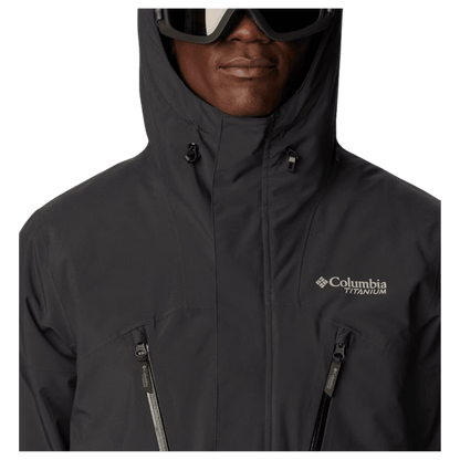 COLUMBIA MEN'S AERIAL ASCENDER WATERPROOF SKI JACKET - BLACK - FULL ZIP WW