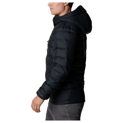 COLUMBIA MEN'S AUTUMN PARK DOWN HOODED JACKET - BLACK - SIDE VIEW WW