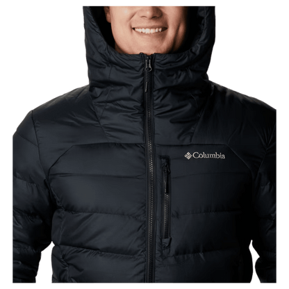 COLUMBIA MEN'S AUTUMN PARK DOWN HOODED JACKET - BLACK - FULL ZIP WW