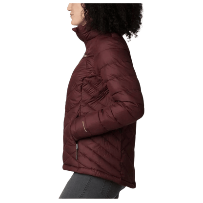 COLUMBIA WOMEN'S HEAVENLY OMI-HEAT JACKET - MALBEC - SIDE VIEW WW