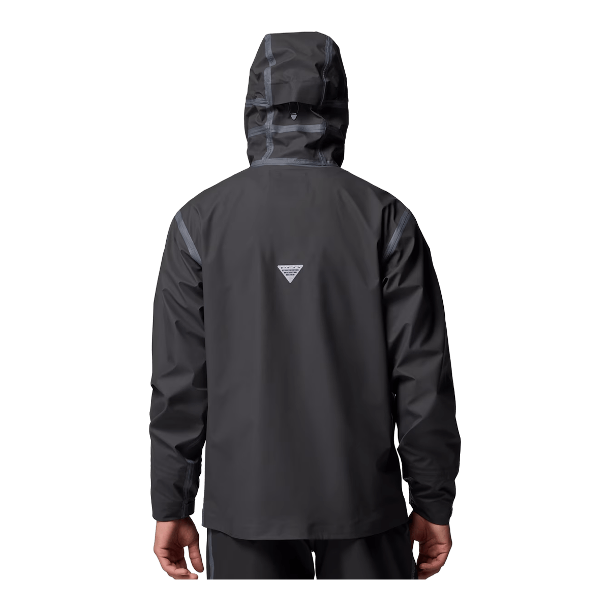 COLUMBIA MEN'S PFG FORCE XII ODX JACKET - BLACK - BACK