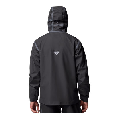 COLUMBIA MEN'S PFG FORCE XII ODX JACKET - BLACK - BACK