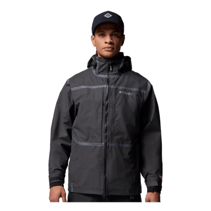 COLUMBIA MEN'S PFG FORCE XII ODX JACKET - BLACK - FRONT