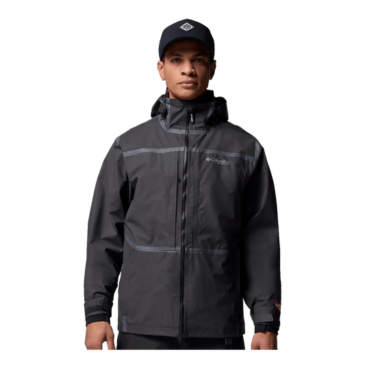 COLUMBIA MEN'S PFG FORCE XII ODX JACKET - BLACK - FRONT