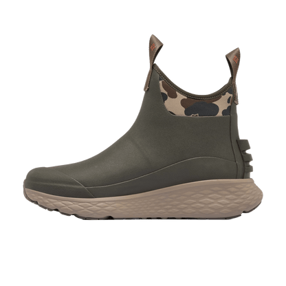 COLUMBIA PFG MEN'S DRY TORTUGAS BOOT - DEEP OLIVE CEDAR -INSTEP VIEW