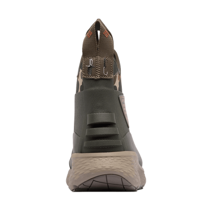 COLUMBIA PFG MEN'S DRY TORTUGAS BOOT - DEEP OLIVE CEDAR -REAR VIEW