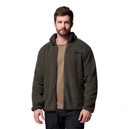 COLUMBIA RUGGED RIDGE HIGH PILE FULL ZIP FLEECE JACKET - GREENSCAPE