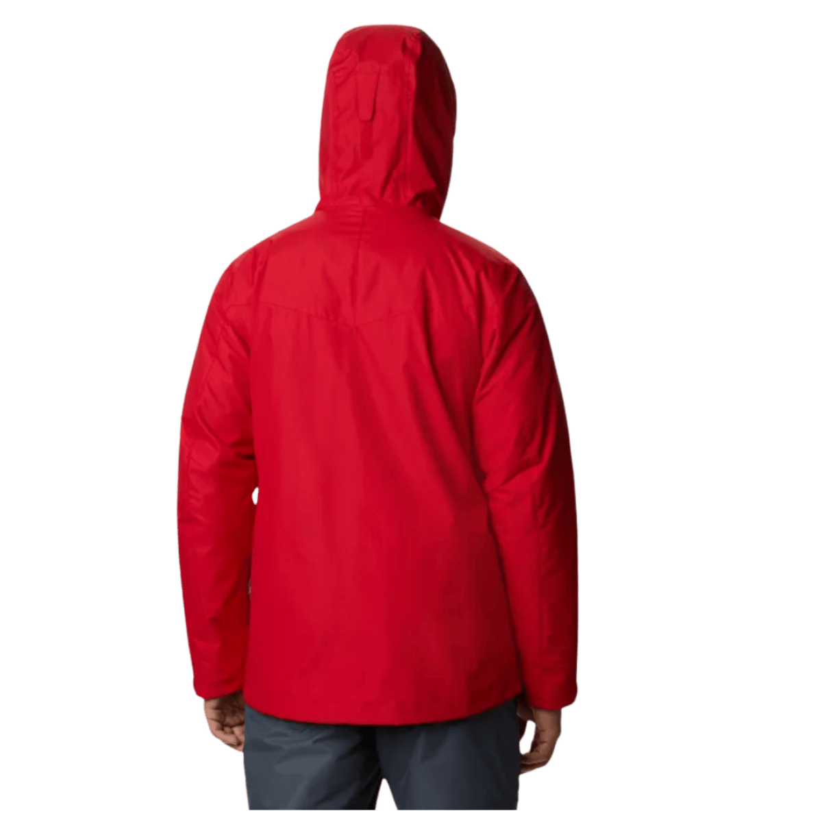 COLUMBIA MEN'S WHIRLIBIRD IV INTERCHANGE SKI REGULAR JACKET - MTN RED - BACK VIEW WW