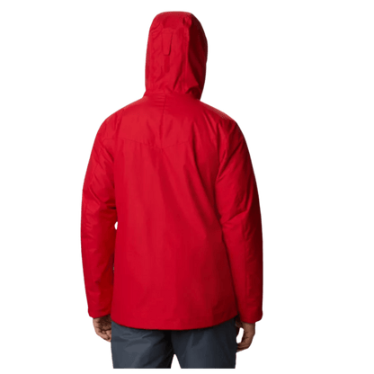 COLUMBIA MEN'S WHIRLIBIRD IV INTERCHANGE SKI REGULAR JACKET - MTN RED - BACK VIEW WW