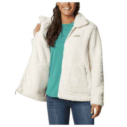 COLUMBIA WOMEN'S WINTER PASS SHERPA FULLZIP JACKET - CHALK - INNER VIEW WW