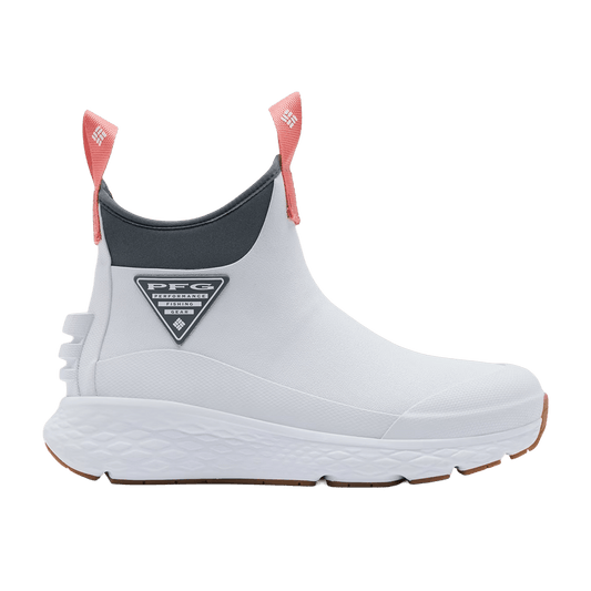 COLUMBIA WOMEN'S DRY TORTUGAS PFG PRO SPORT BOOT - WHITE MELONADE side view