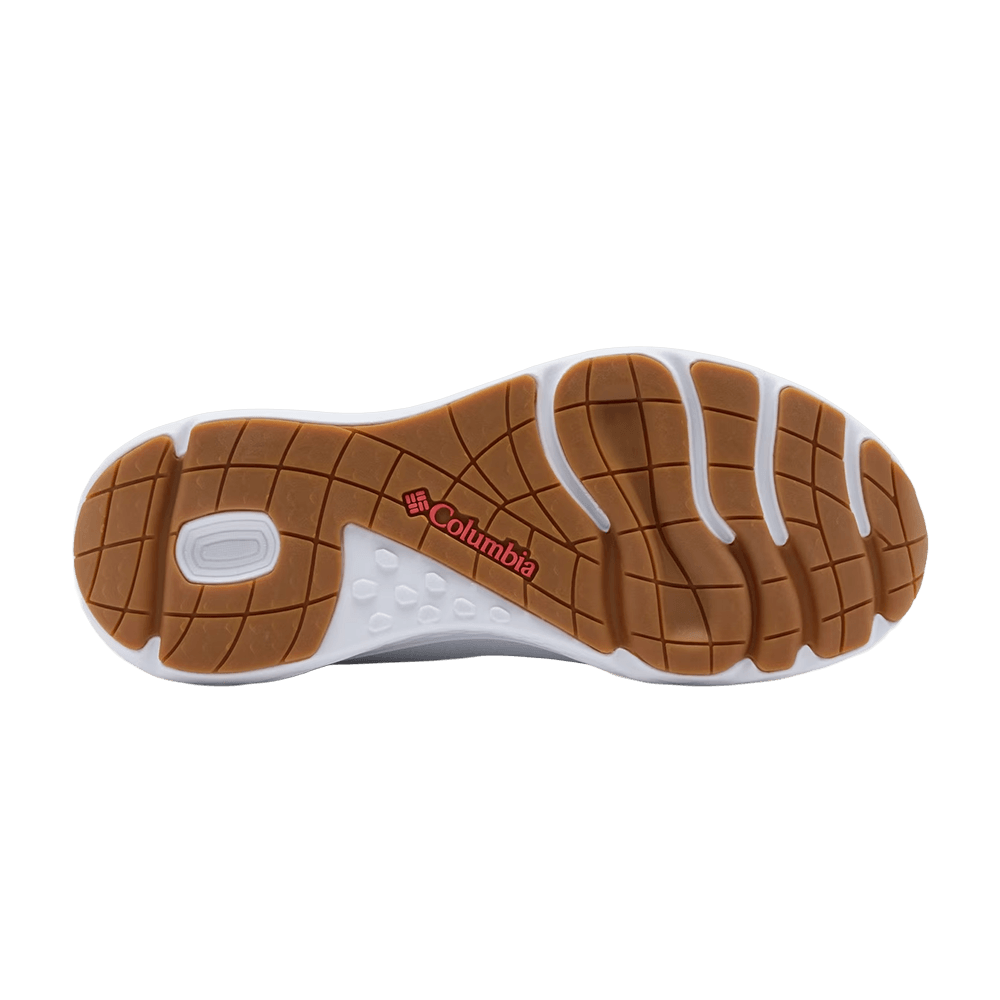 COLUMBIA WOMEN'S DRY TORTUGAS PFG PRO SPORT BOOT - WHITE MELONADE bottom view