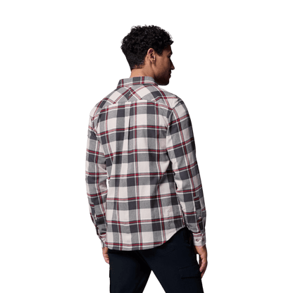COLUMBIA FLARE GUN STRETCH FLANNEL - DARK STONE TRAILS WW BACK