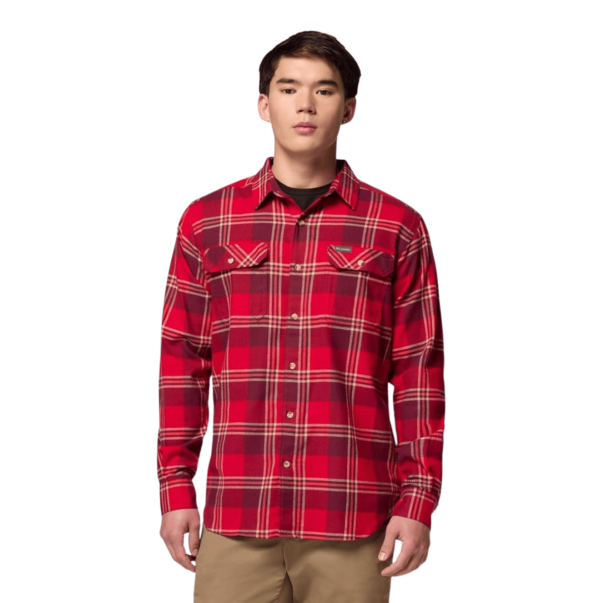 COLUMBIA FLARE GUN STRETCH FLANNEL - MOUNTAIN RED TRAILS FRONT