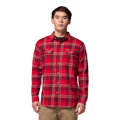 COLUMBIA FLARE GUN STRETCH FLANNEL - MOUNTAIN RED TRAILS FRONT