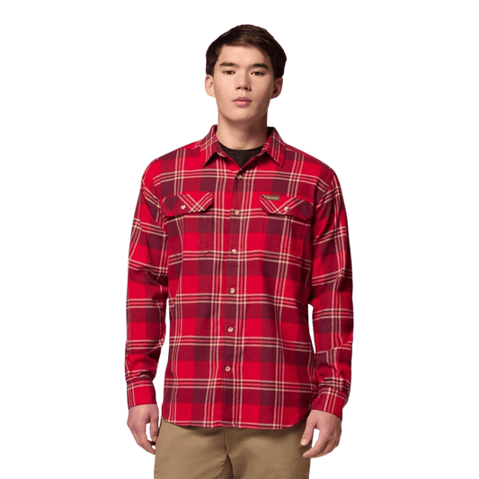 COLUMBIA FLARE GUN STRETCH FLANNEL - MOUNTAIN RED TRAILS FRONT
