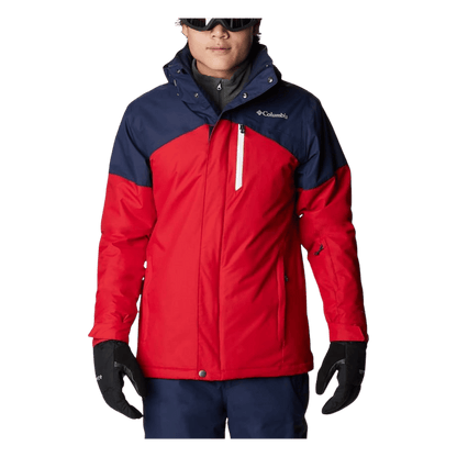 COLUMBIA MEN'S LAST TRACKS JACKET - MOUNTAIN RED - FRONT VIEW
