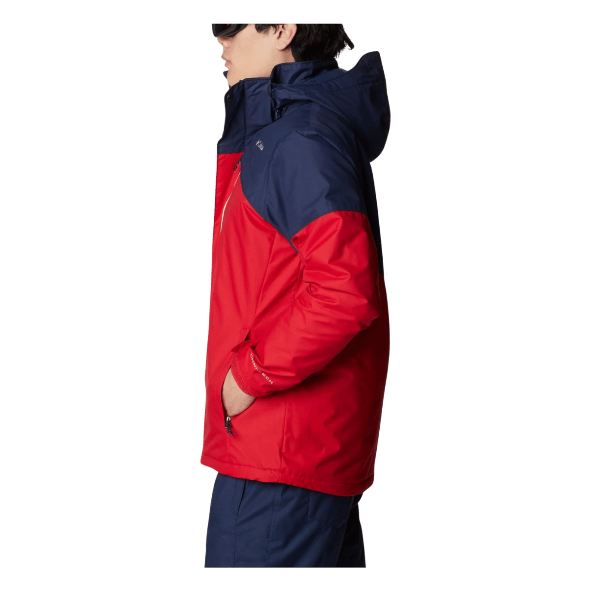 COLUMBIA MEN'S LAST TRACKS JACKET - MOUNTAIN RED - SIDE VIEW
