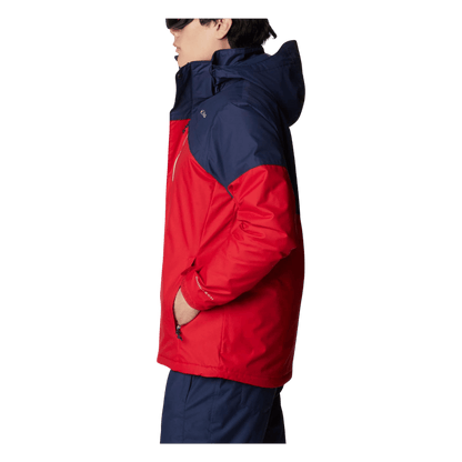 COLUMBIA MEN'S LAST TRACKS JACKET - MOUNTAIN RED - SIDE VIEW